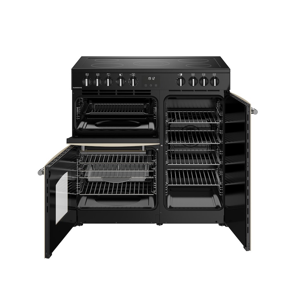 Belling RCA FARMHOUSE 90E 90cm Electric Ceramic Range Cooker - Cream - Image 3