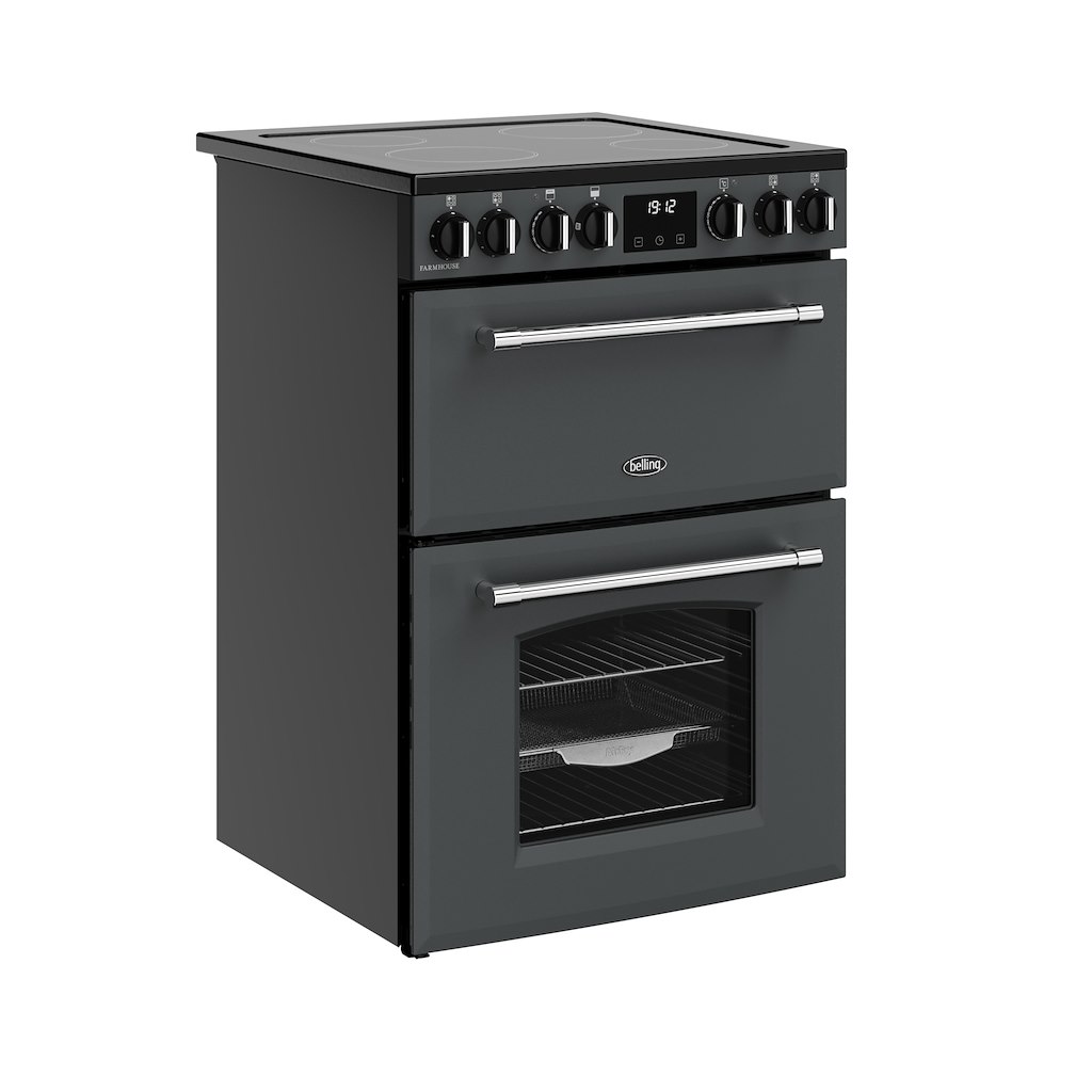 Belling MRA FARMHOUSE 60E 60cm Electric Ceramic Cooker - Anthracite - Image 2