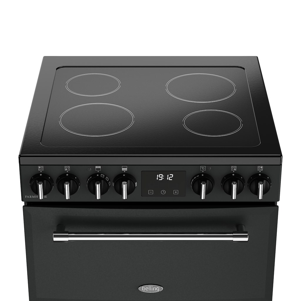 Belling MRA FARMHOUSE 60E 60cm Electric Ceramic Cooker - Anthracite - Image 4