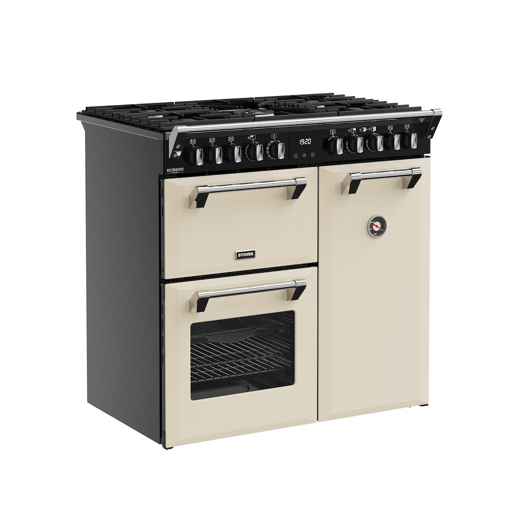 Stoves DX RCA RICH 90DF 90cm Richmond DX Dual Fuel Range Cooker - Cream - Image 2