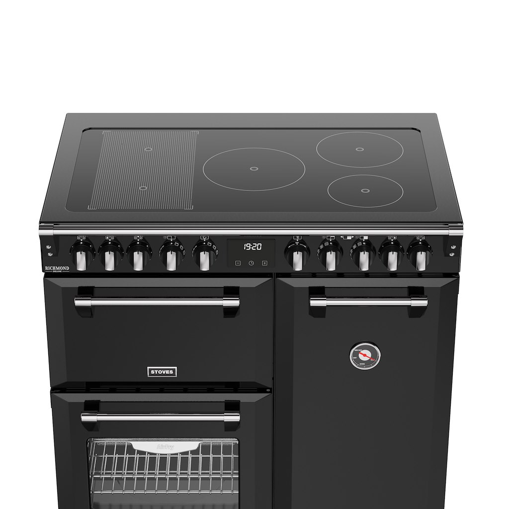 Stoves DX RCA RICH 90Ei RTY 90cm Richmond DX Electric Induction Rotary Range Cooker - Black - Image 3