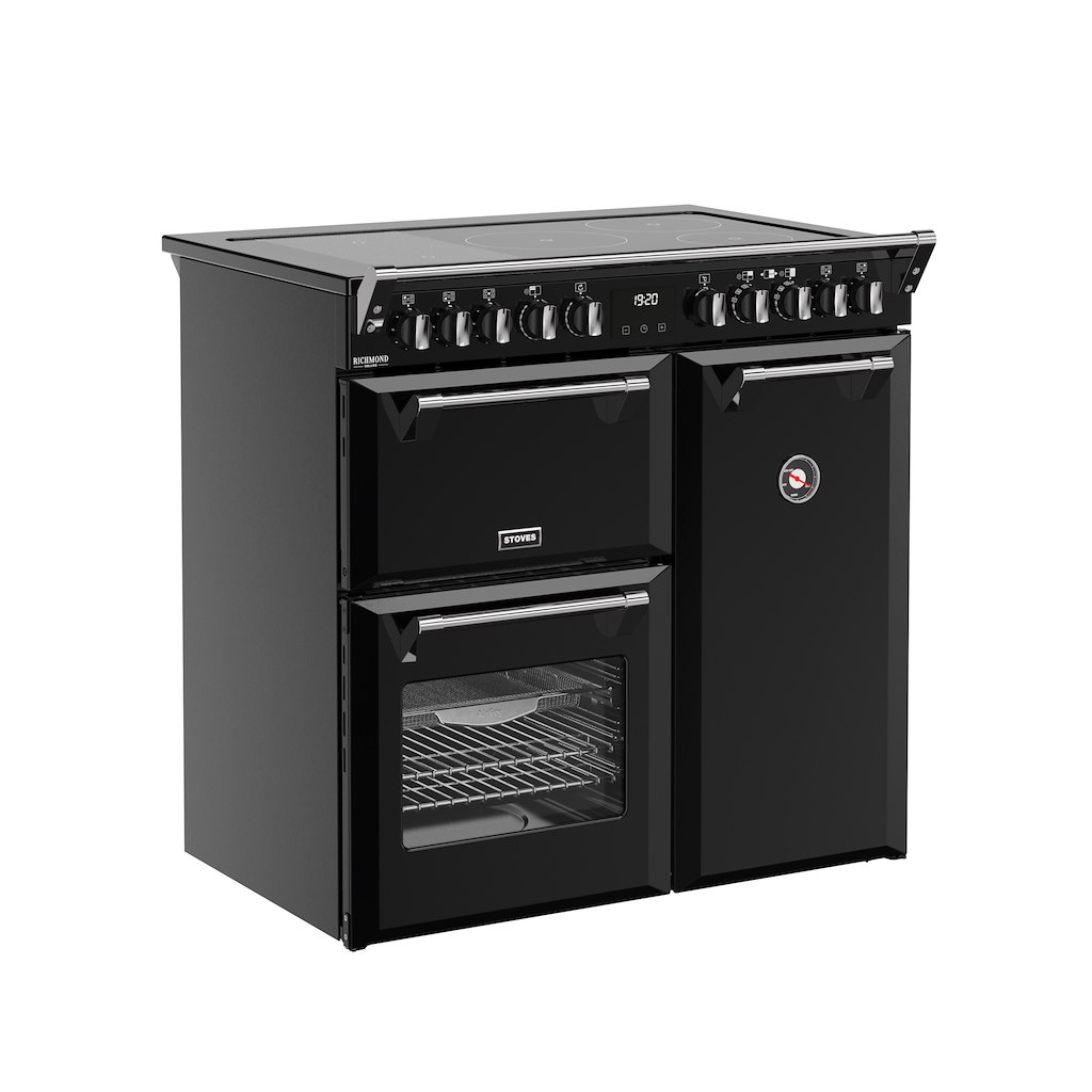 Stoves DX RCA RICH 90Ei RTY 90cm Richmond DX Electric Induction Rotary Range Cooker - Black - Image 4
