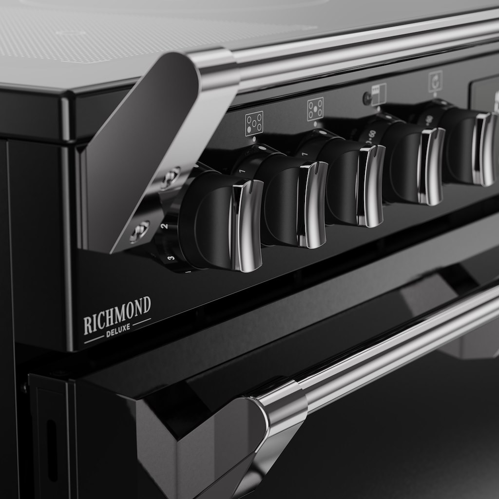 Stoves DX RCA RICH 90Ei RTY 90cm Richmond DX Electric Induction Rotary Range Cooker - Black - Image 6