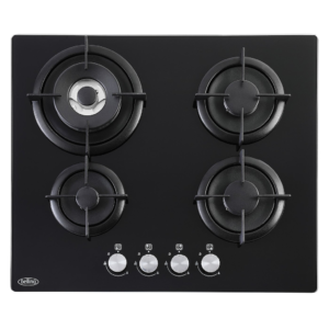 Belling BEL GTG603RI BLK 60cm Gas Through Glass Hob