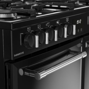 Belling RCA FARMHOUSE 90DF 90cm Dual Fuel Range Cooker - Black - Image 6