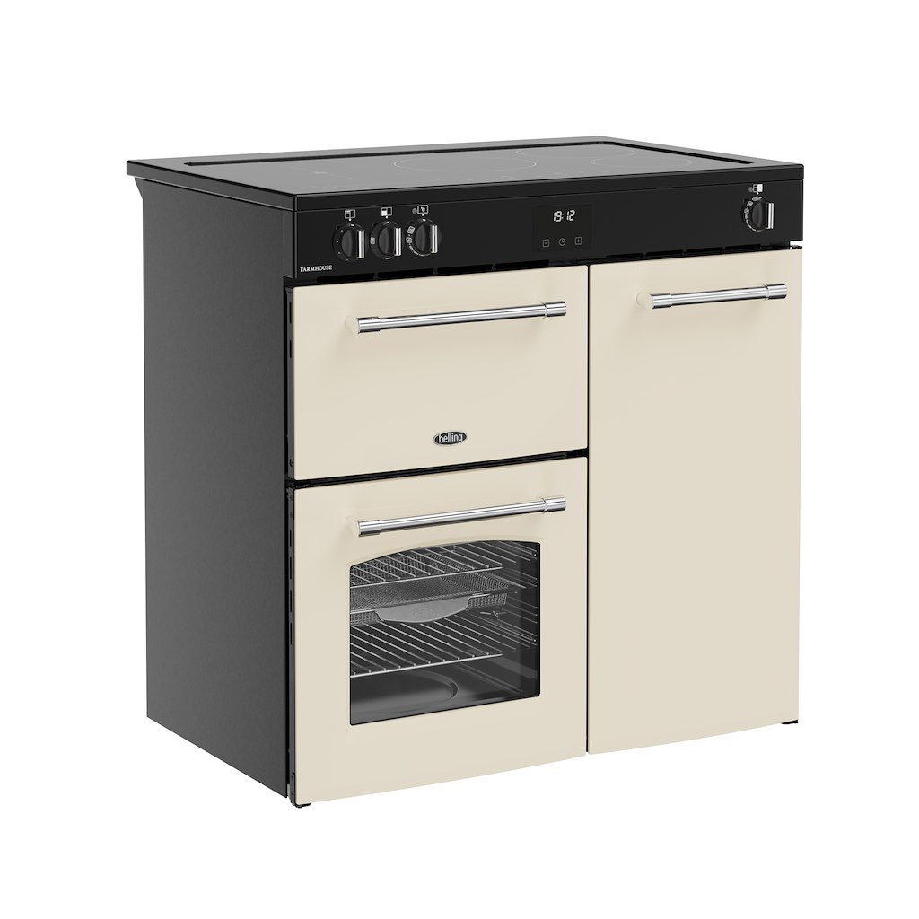Belling RCA FARMHOUSE 90Ei 90cm Electric Induction Touch Range Cooker - Cream - Image 2