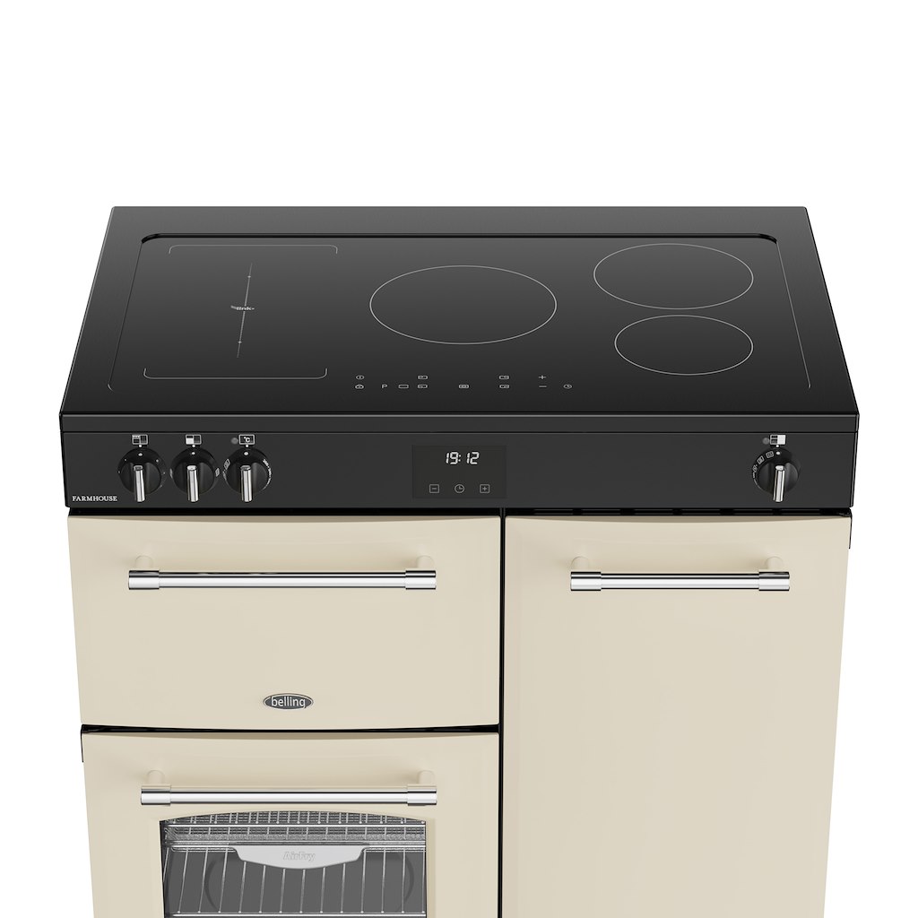 Belling RCA FARMHOUSE 90Ei 90cm Electric Induction Touch Range Cooker - Cream - Image 3