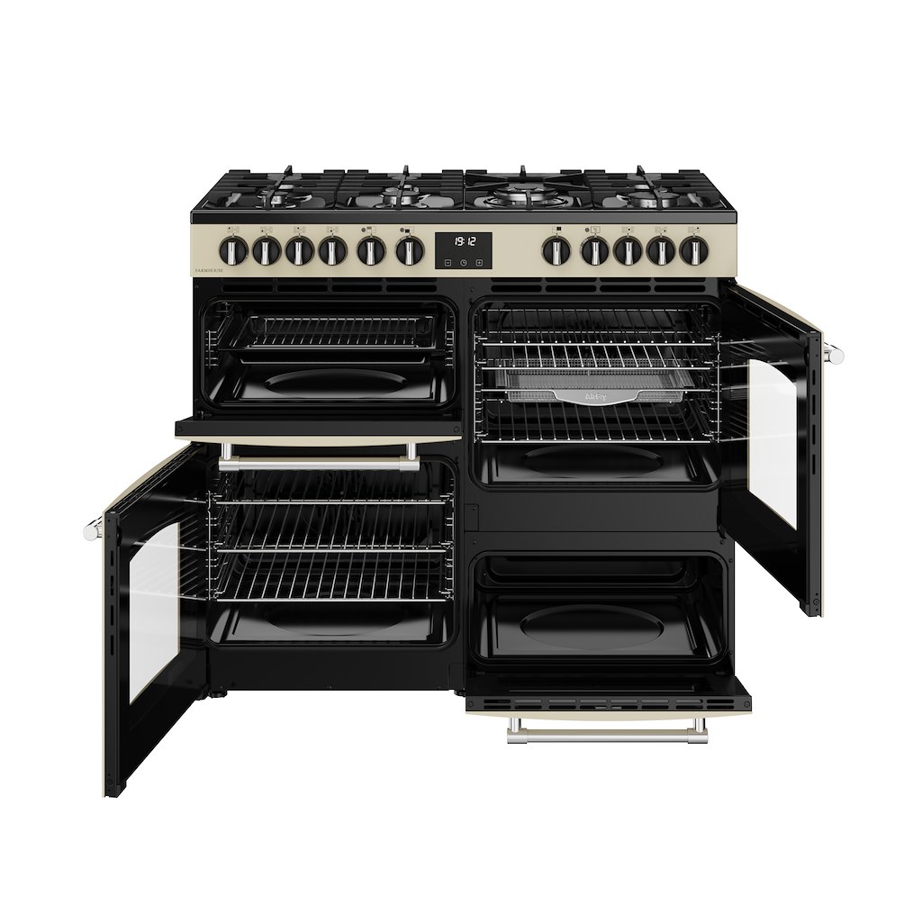 Belling RCA FARMHOUSE 100DF 100cm Dual Fuel Range Cooker - Cream - Image 3