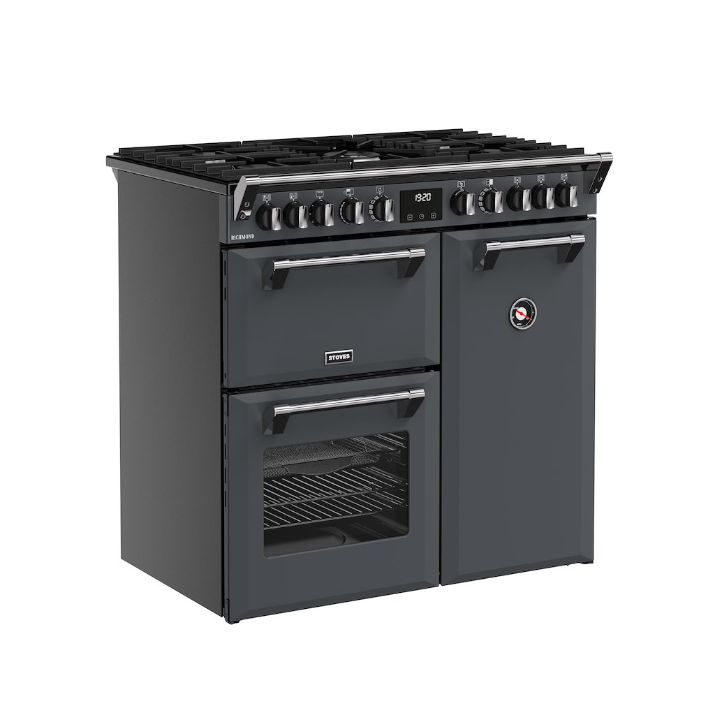 Stoves RCA RICH 90DF 90cm Richmond Dual Fuel Range Cooker - Anthracite - Image 2