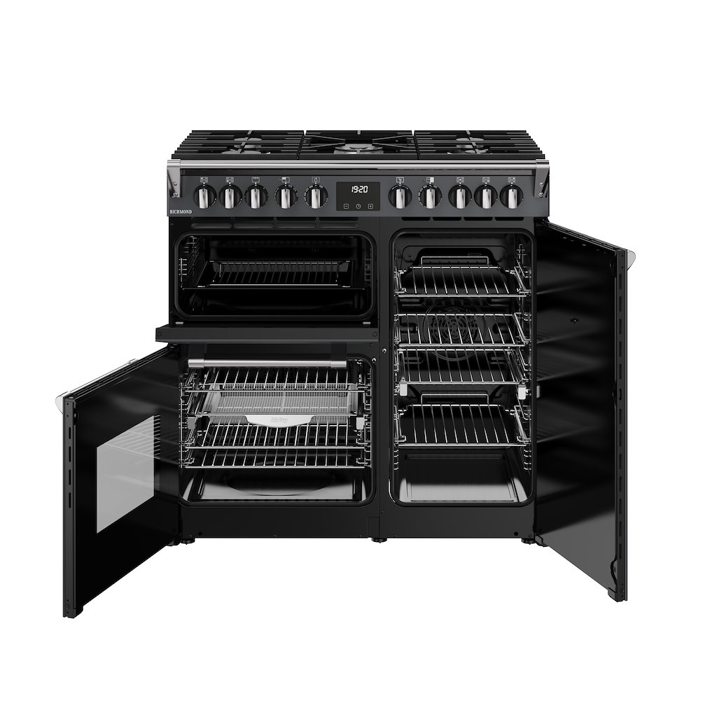Stoves RCA RICH 90DF 90cm Richmond Dual Fuel Range Cooker - Anthracite - Image 3