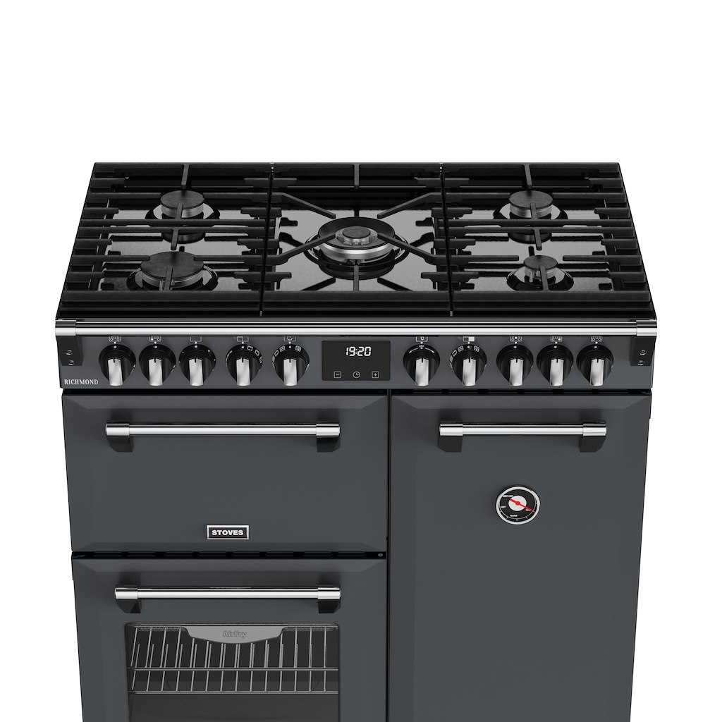 Stoves RCA RICH 90DF 90cm Richmond Dual Fuel Range Cooker - Anthracite - Image 4