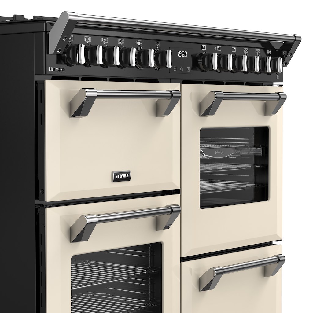 Stoves RCA RICH 100DF 100cm Richmond Dual Fuel Range Cooker - Cream - Image 7