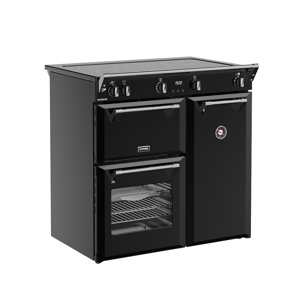 Stoves RCA RICH 90Ei TCH 90cm Richmond Electric Induction Touch Range Cooker - Black - Image 2