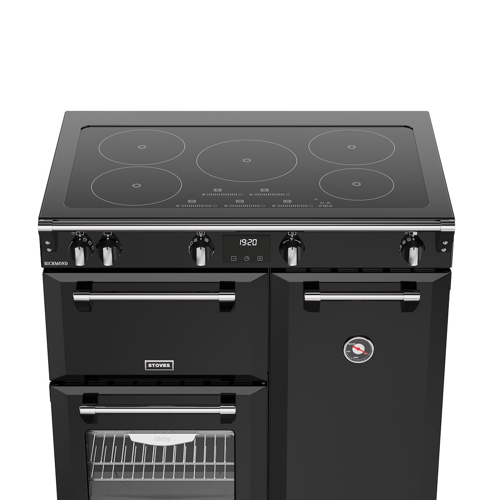 Stoves RCA RICH 90Ei TCH 90cm Richmond Electric Induction Touch Range Cooker - Black - Image 4