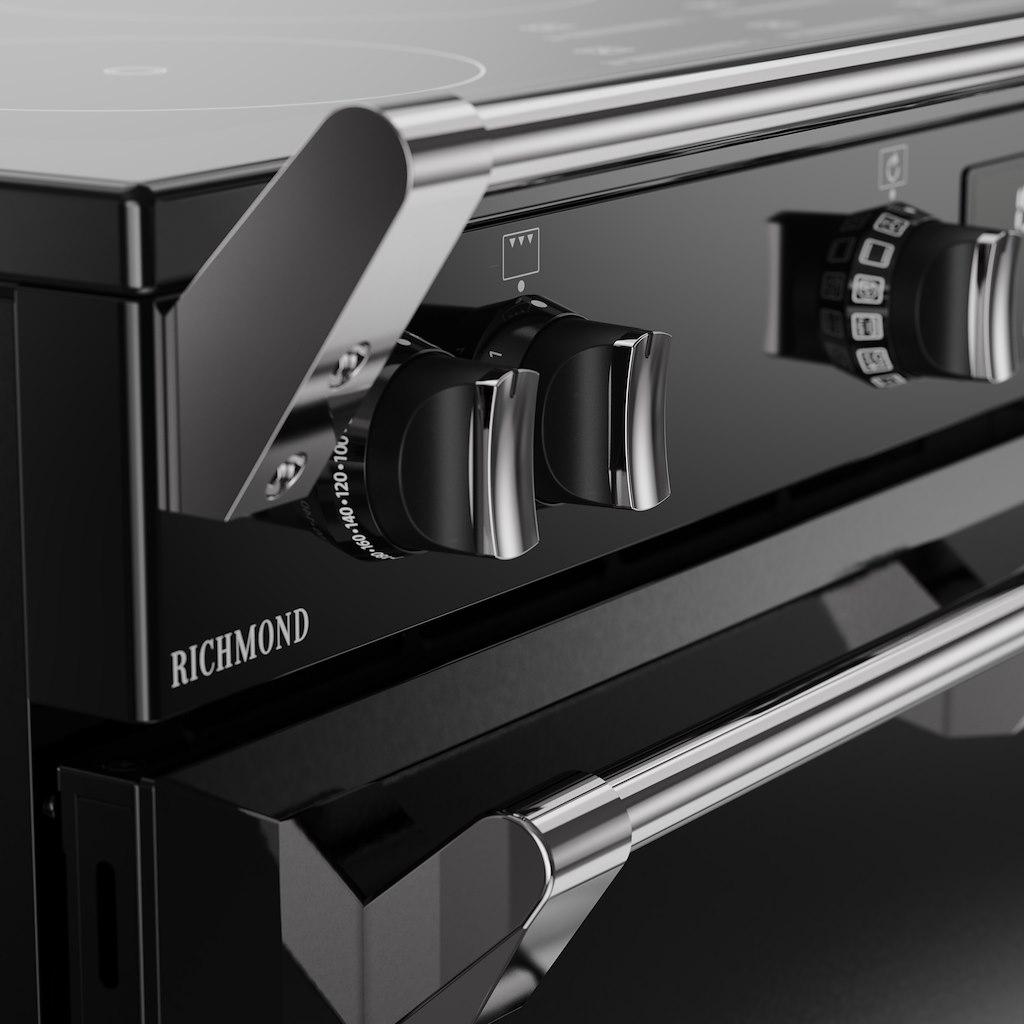 Stoves RCA RICH 90Ei TCH 90cm Richmond Electric Induction Touch Range Cooker - Black - Image 6
