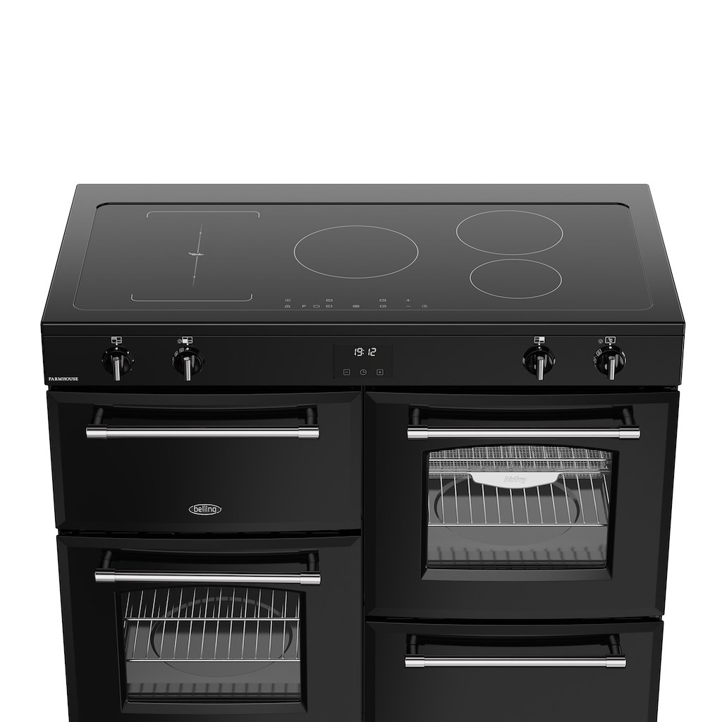 Belling RCA FARMHOUSE 110Ei 110cm Electric Induction Touch Range Cooker - Black - Image 4