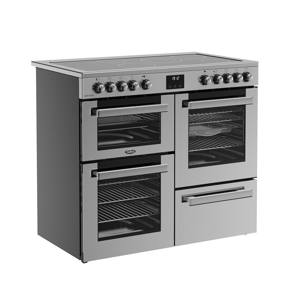 Belling RCA COOKCENTRE 100E 100cm Electric Ceramic Range Cooker - Stainless Steel - Image 2