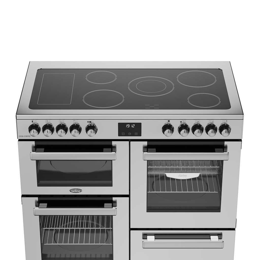 Belling RCA COOKCENTRE 100E 100cm Electric Ceramic Range Cooker - Stainless Steel - Image 5