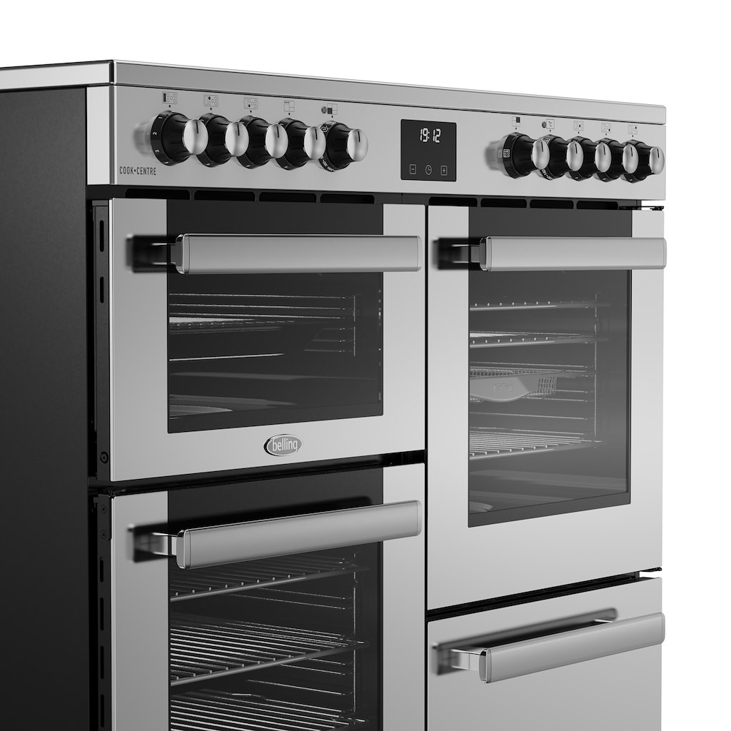 Belling RCA COOKCENTRE 100E 100cm Electric Ceramic Range Cooker - Stainless Steel - Image 8