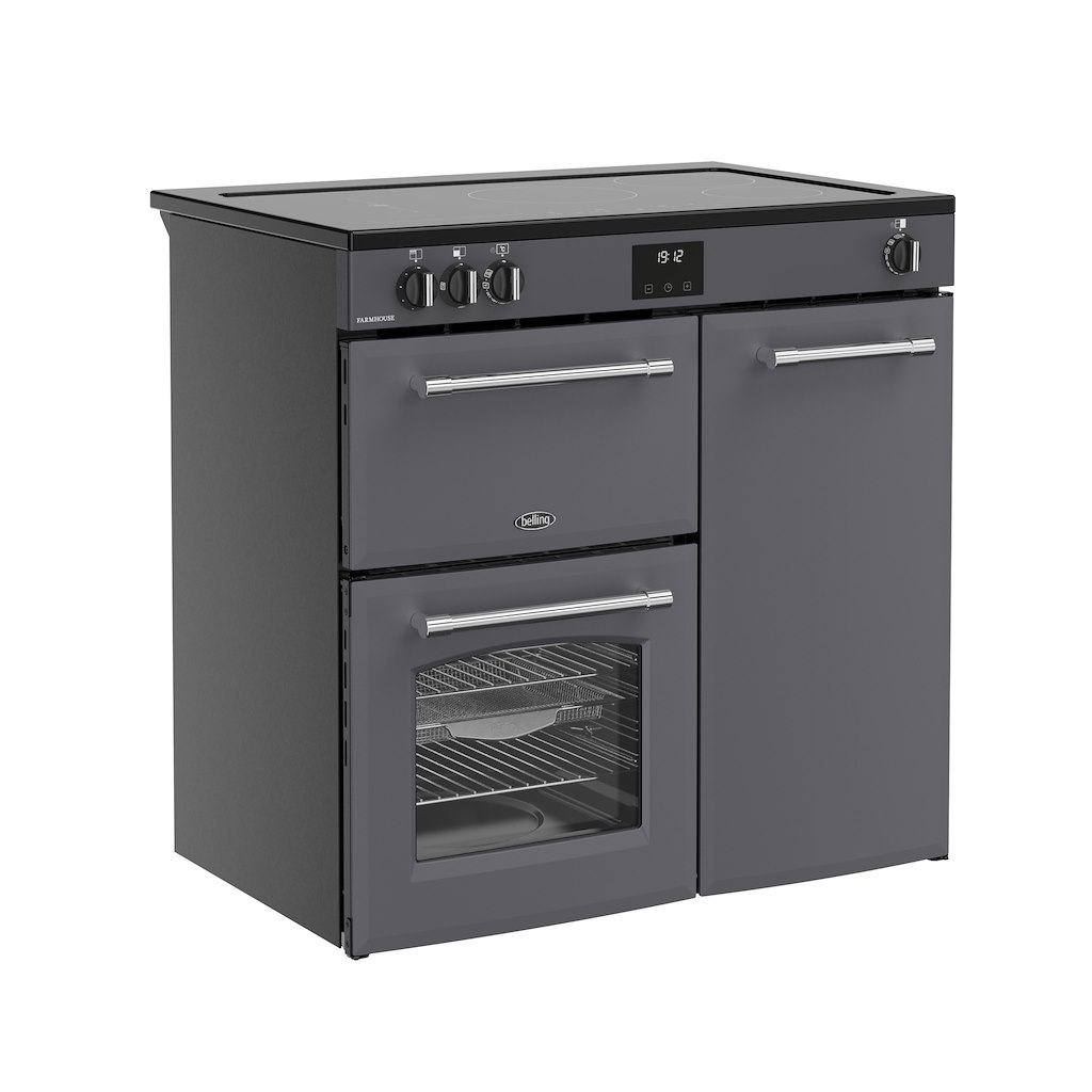 Belling RCA FARMHOUSE 90Ei 90cm Electric Induction Touch Range Cooker - Anthracite - Image 2