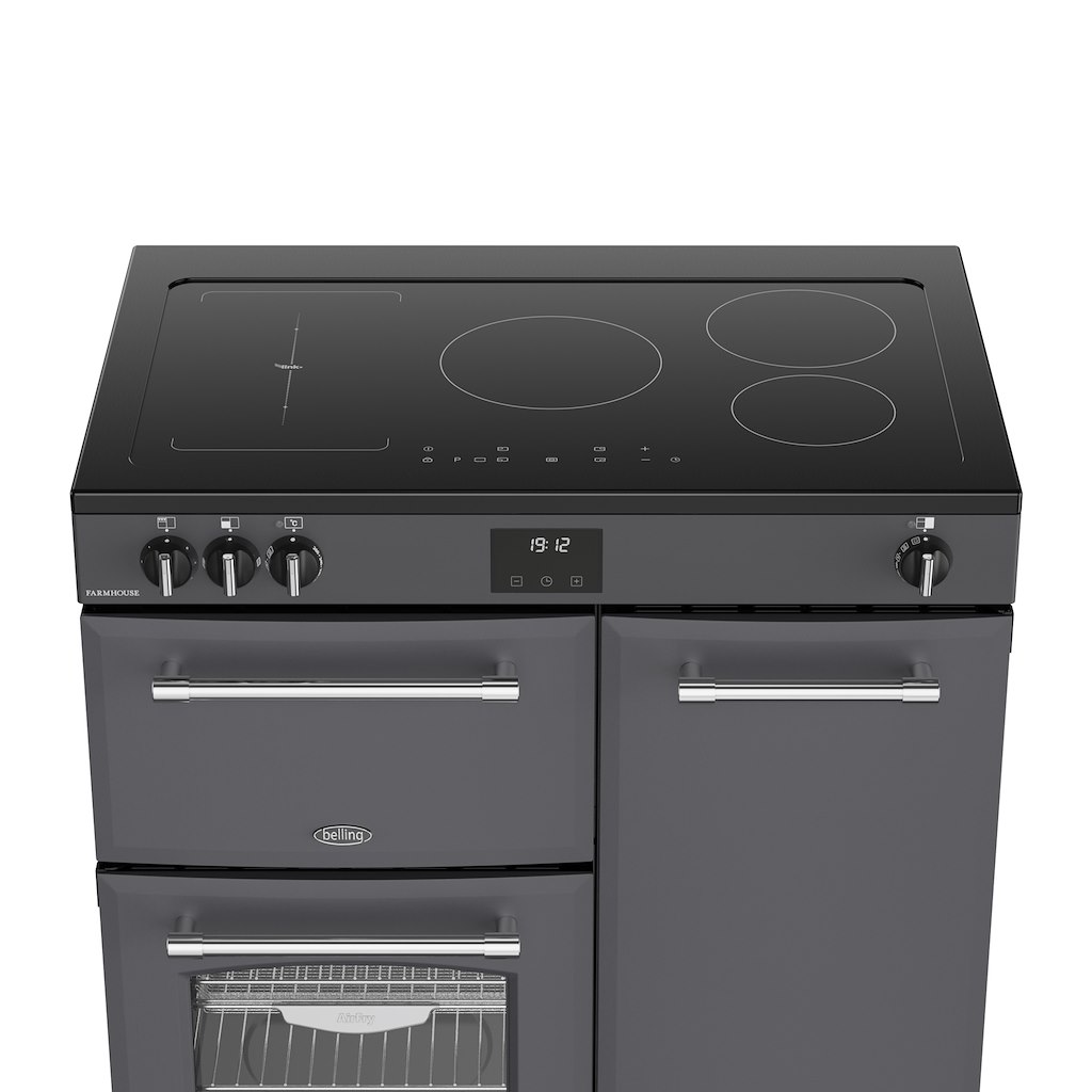 Belling RCA FARMHOUSE 90Ei 90cm Electric Induction Touch Range Cooker - Anthracite - Image 3