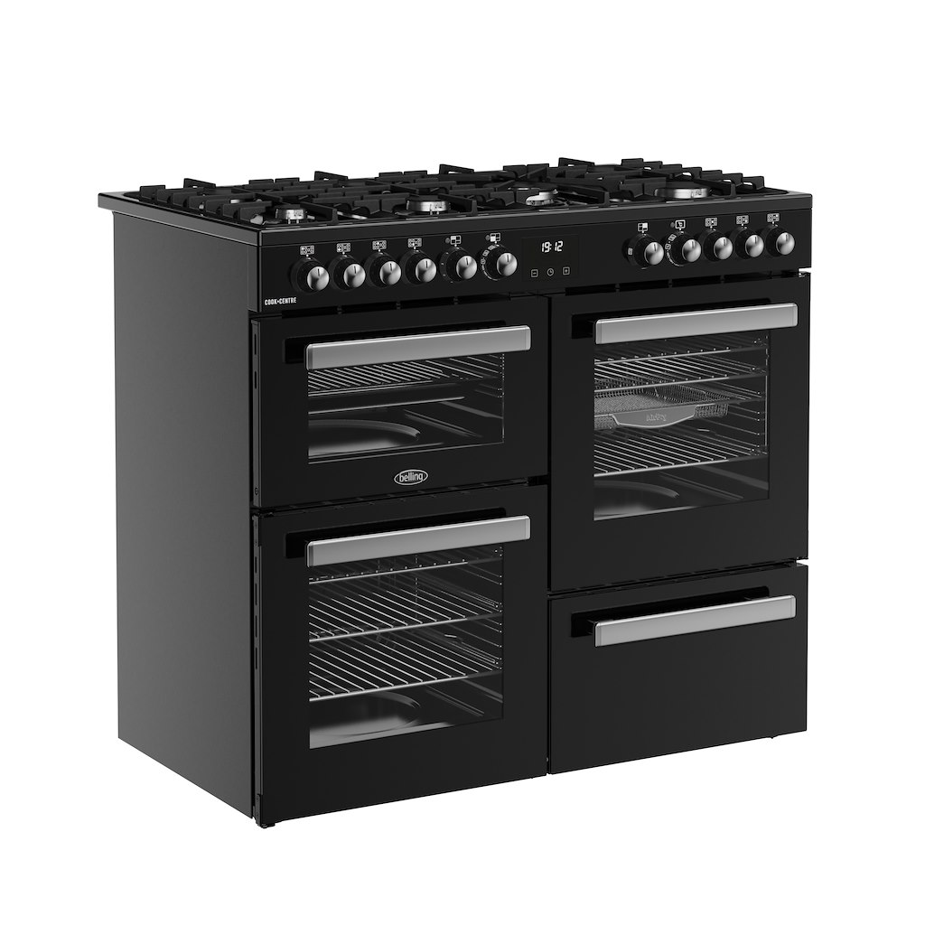 Belling RCA COOKCENTRE 100DF 100cm Dual Fuel Range Cooker - Black - Image 2