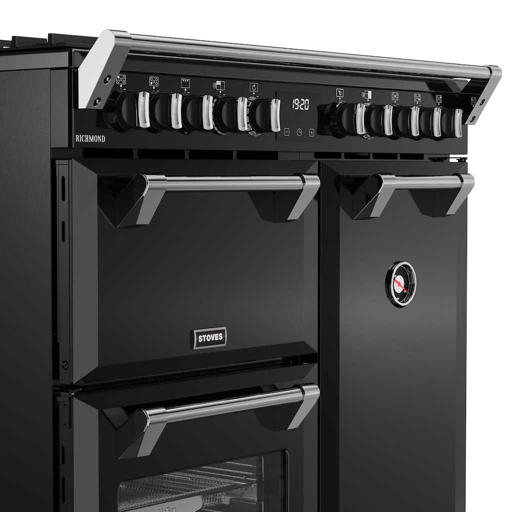 Stoves RCA RICH 90DF 90cm Richmond Dual Fuel Range Cooker - Black - Image 7