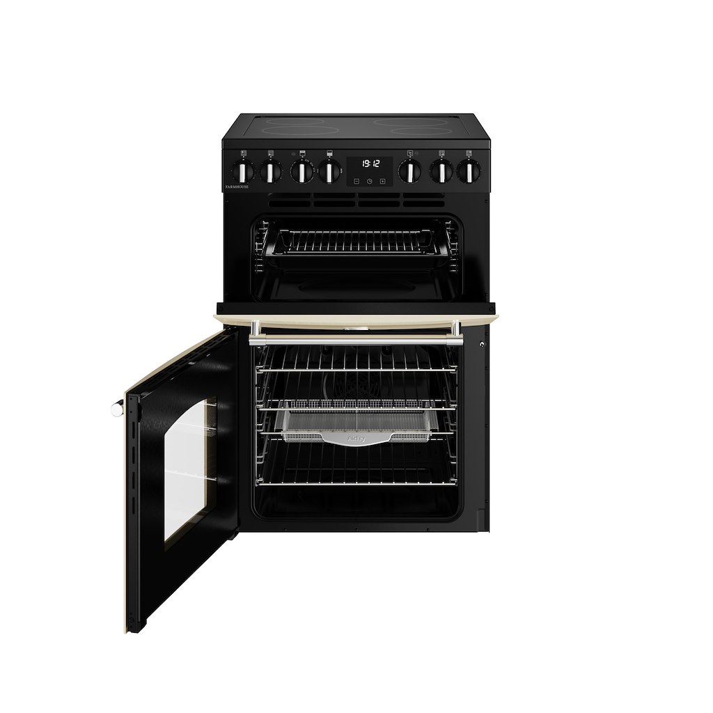 Belling MRA FARMHOUSE 60E 60cm Electric Ceramic Cooker - Cream - Image 3