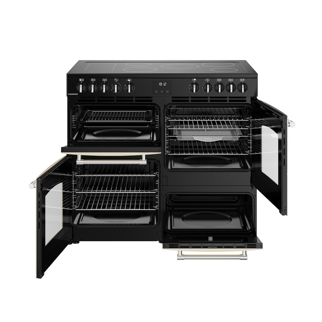 Belling RCA FARMHOUSE 100E 100cm Electric Ceramic Range Cooker - Cream - Image 3