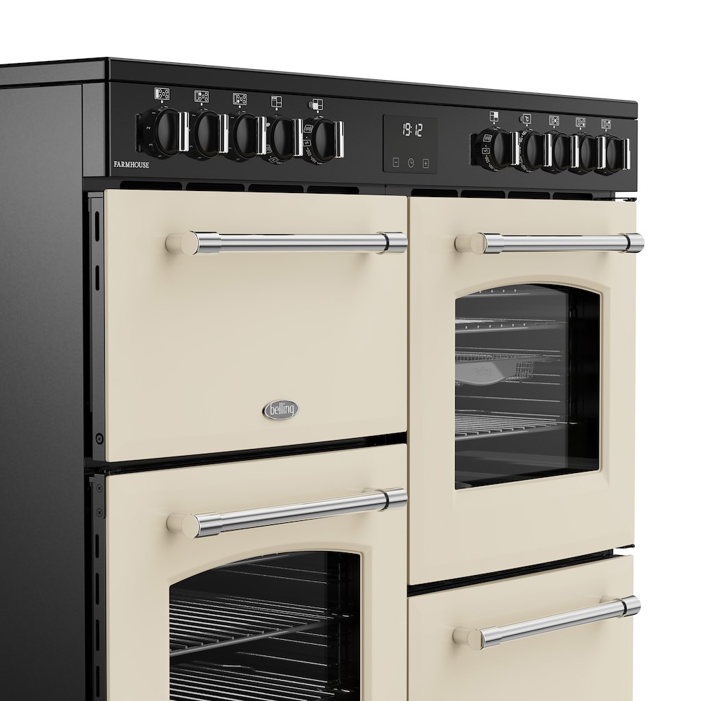 Belling RCA FARMHOUSE 100E 100cm Electric Ceramic Range Cooker - Cream - Image 7