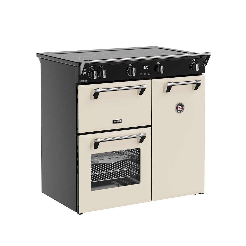 Stoves RCA RICH 90Ei TCH 90cm Richmond Electric Induction Touch Range Cooker - Cream - Image 2