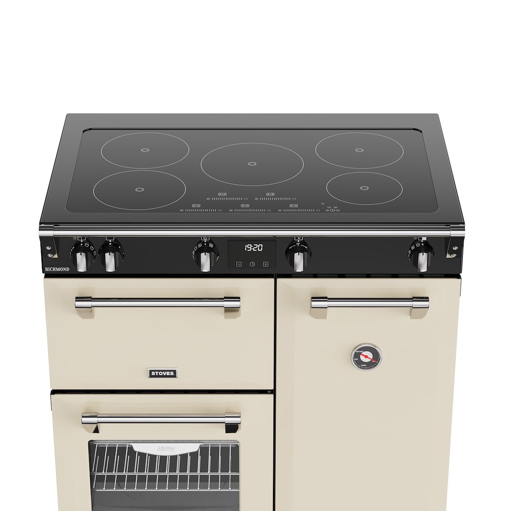 Stoves RCA RICH 90Ei TCH 90cm Richmond Electric Induction Touch Range Cooker - Cream - Image 3