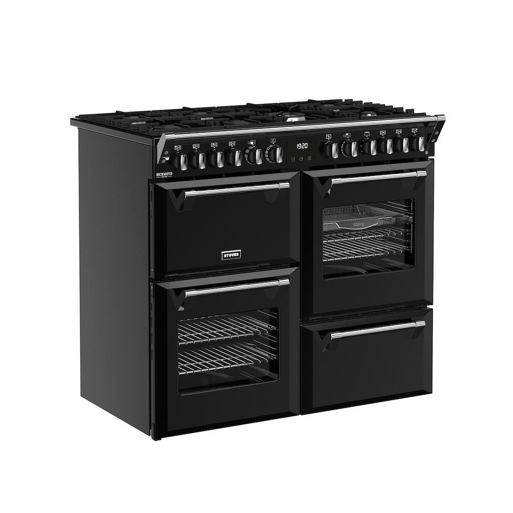 Stoves DX RCA RICH 100DF 100cm Richmond DX Dual Fuel Range Cooker - Black - Image 2