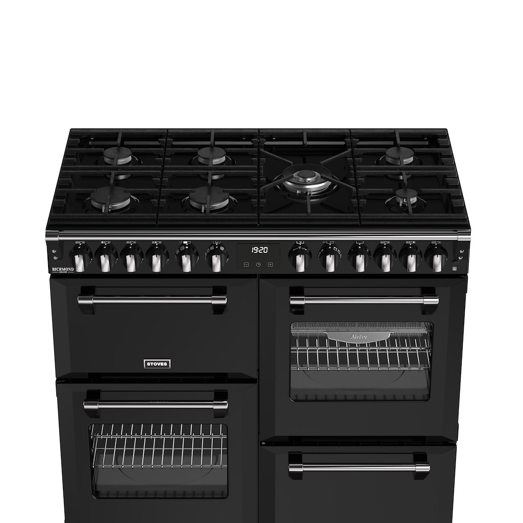 Stoves DX RCA RICH 100DF 100cm Richmond DX Dual Fuel Range Cooker - Black - Image 4