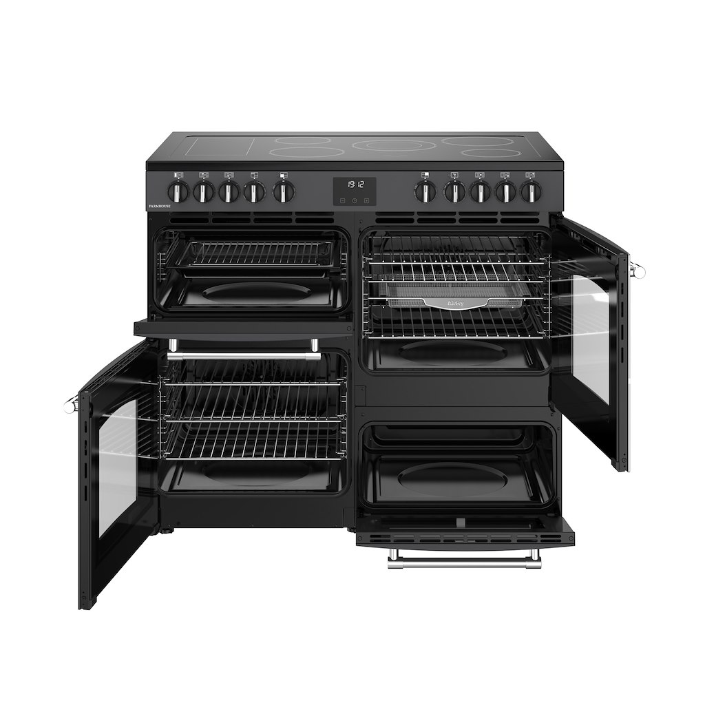 Belling RCA FARMHOUSE 100E 100cm Electric Ceramic Range Cooker - Anthracite - Image 2
