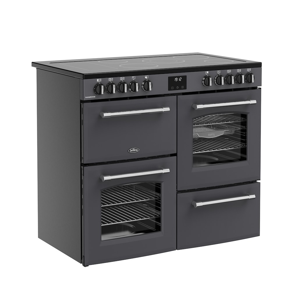 Belling RCA FARMHOUSE 100E 100cm Electric Ceramic Range Cooker - Anthracite - Image 3