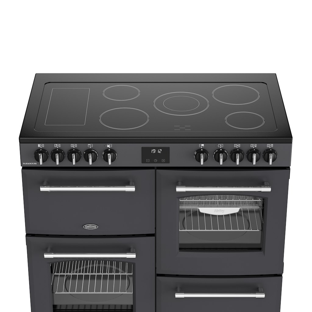 Belling RCA FARMHOUSE 100E 100cm Electric Ceramic Range Cooker - Anthracite - Image 4