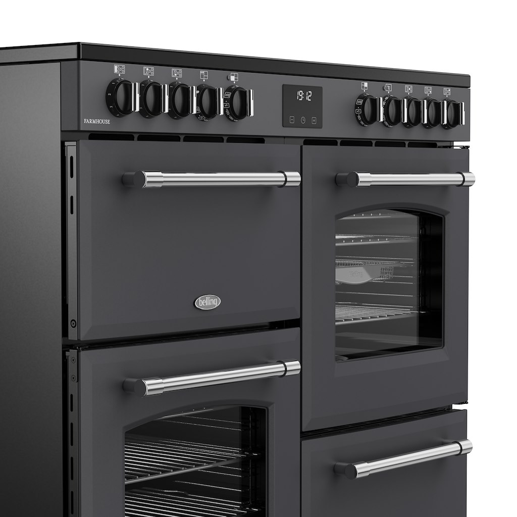Belling RCA FARMHOUSE 100E 100cm Electric Ceramic Range Cooker - Anthracite - Image 8