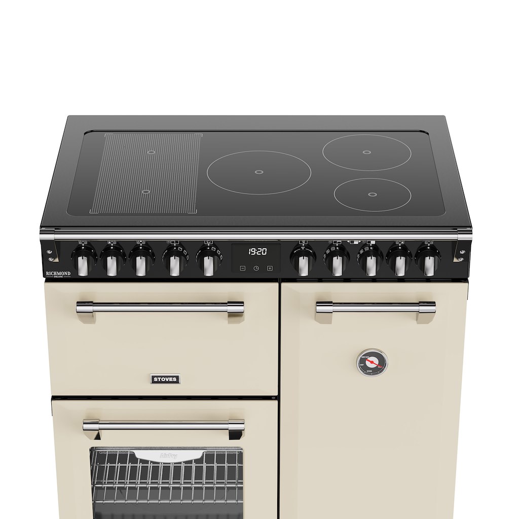 Stoves DX RCA RICH 90Ei RTY 90cm Richmond DX Electric Induction Rotary Range Cooker - Cream - Image 4