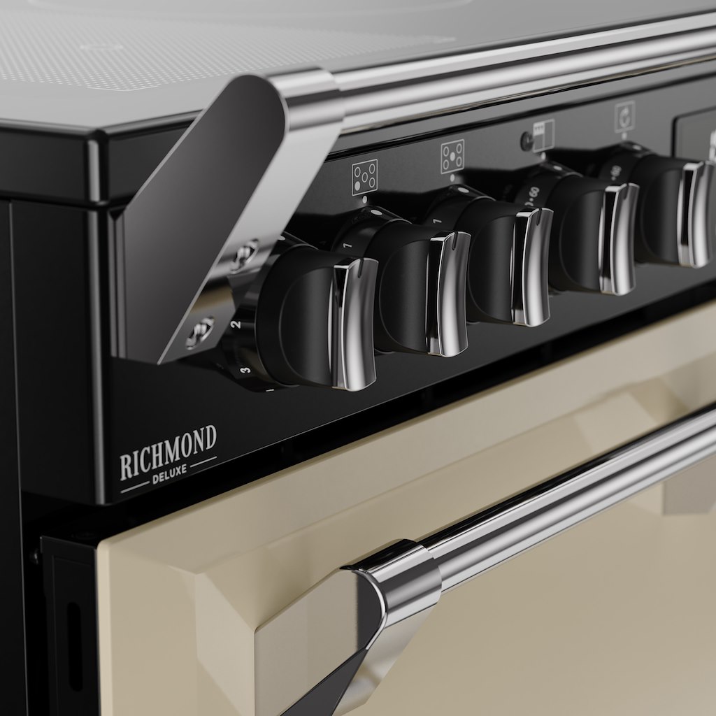 Stoves DX RCA RICH 90Ei RTY 90cm Richmond DX Electric Induction Rotary Range Cooker - Cream - Image 6