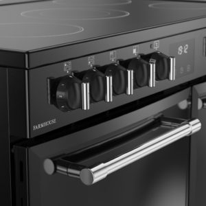 Belling RCA FARMHOUSE 90E 90cm Electric Ceramic Range Cooker - Black - Image 6