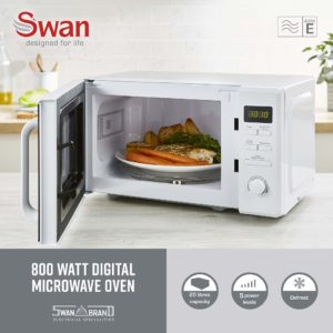 Swan SM4421WHT 20L 800W Microwave Digital - White - Image 2