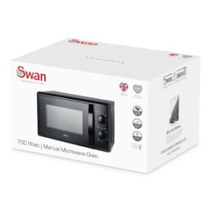 Swan SM4420BLK 20L 700W Manual Microwave - Black - Image 10