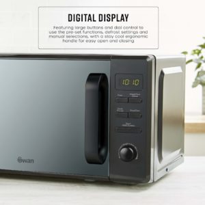 Swan SM4421BLK 20L 800W Microwave Digital - Black - Image 6