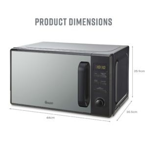 Swan SM4421BLK 20L 800W Microwave Digital - Black - Image 8