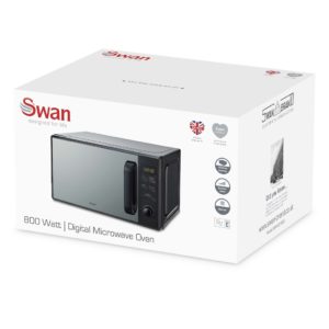 Swan SM4421BLK 20L 800W Microwave Digital - Black - Image 10