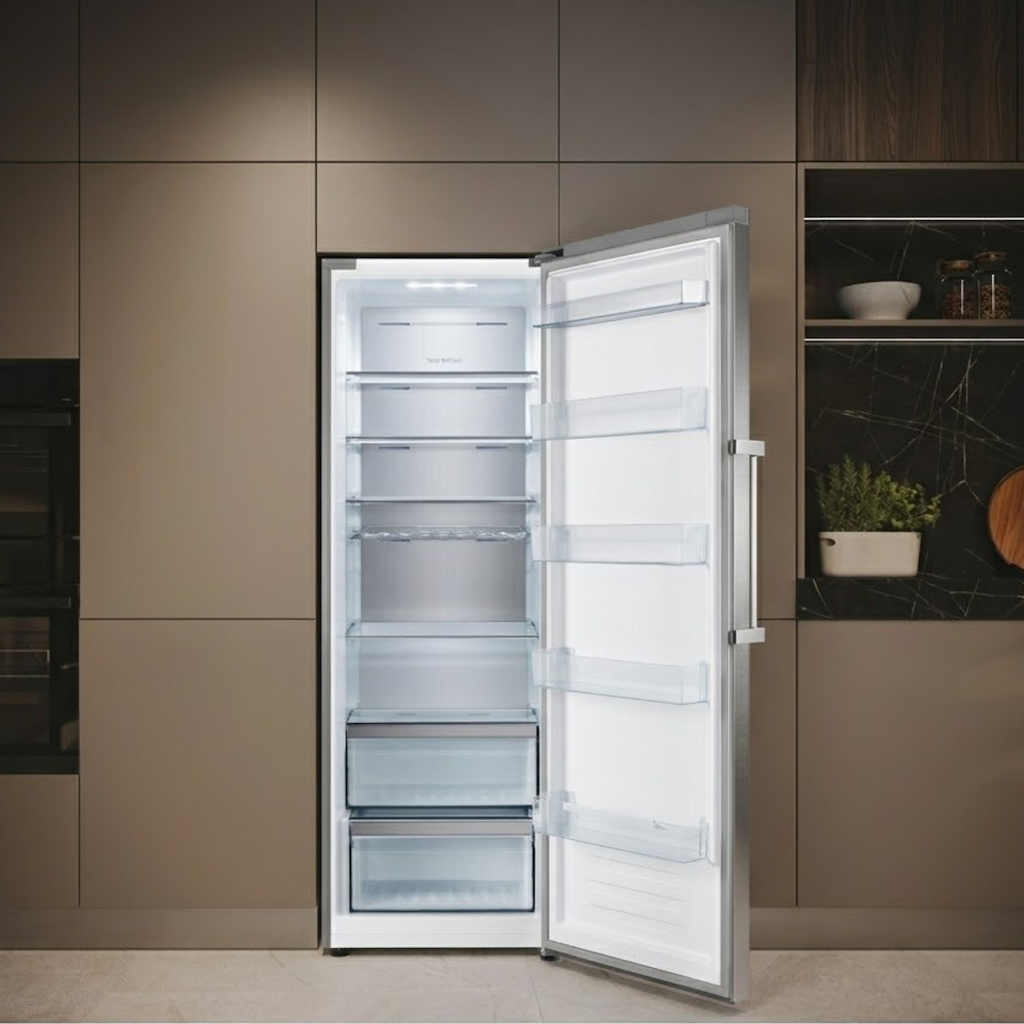 Teknix TH60TLBIX 60cm Tall Larder Fridge with Metal Tech Cooling - Stainless Steel - Image 9