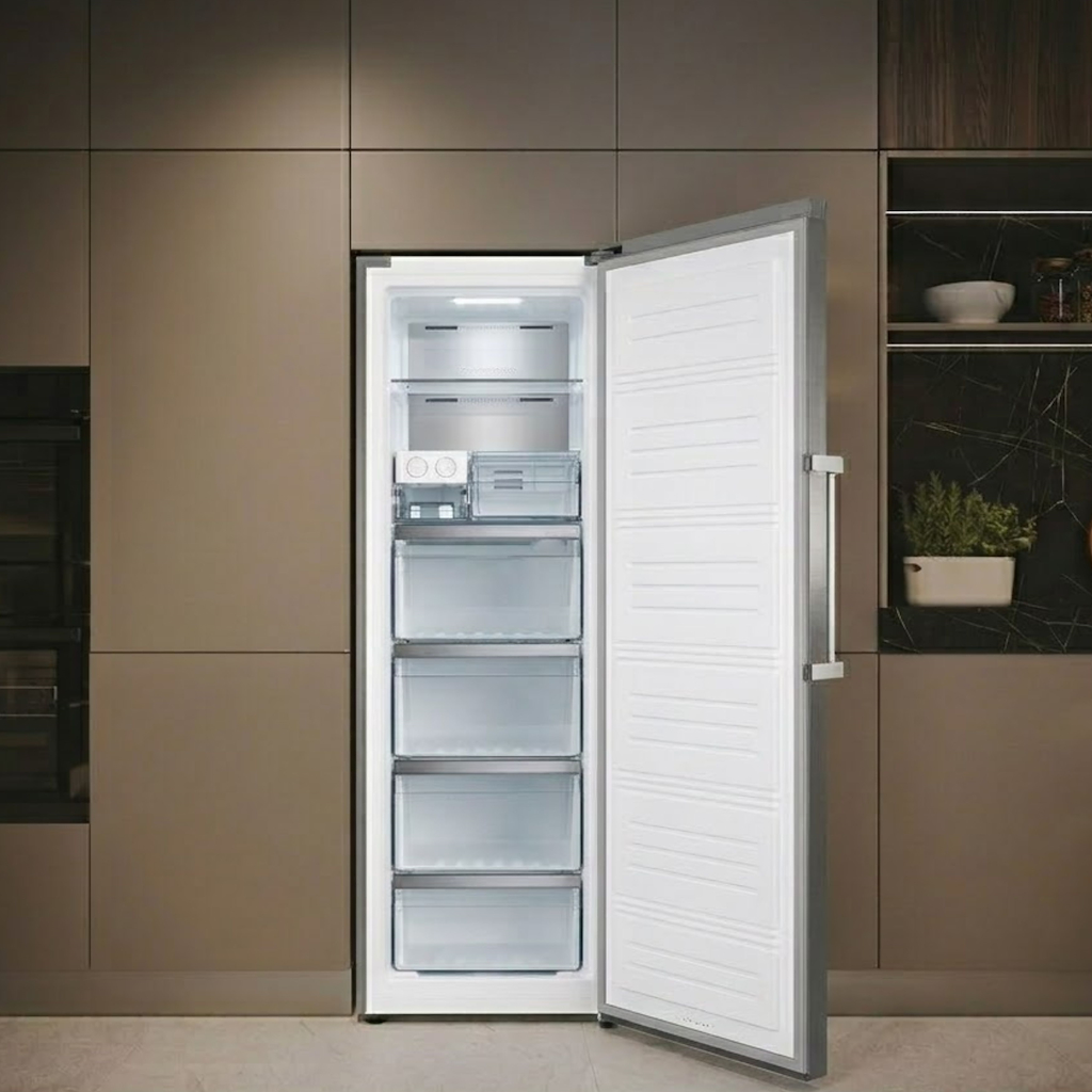Teknix TH60TNFX 60cm Tall Frost Free Freezer with Metal Tech Cooling - Stainless Steel - Image 9