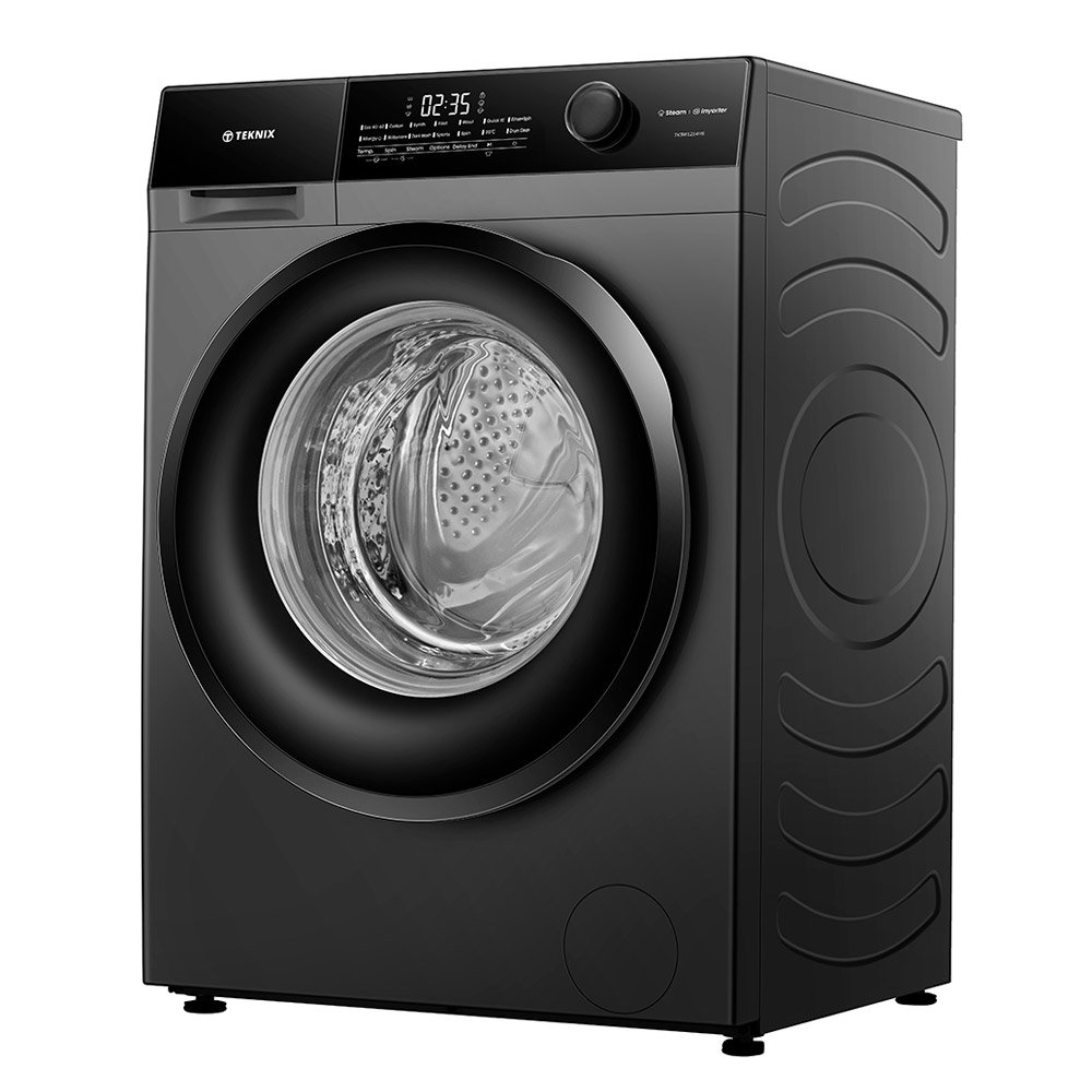Teknix TK5W1214HS 5 Series Freestanding 12kg 1400rpm Washing Machine with Steam - Titanium - A Rated - Image 4