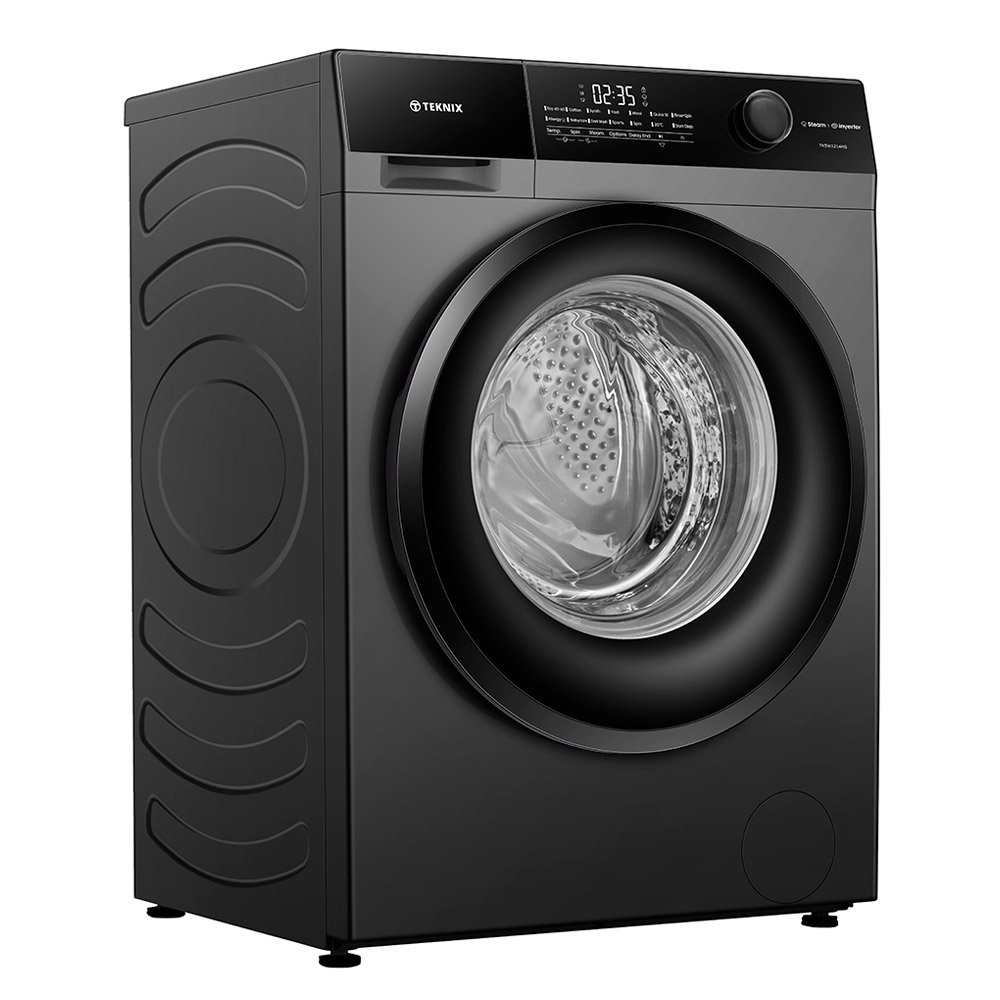 Teknix TK5W1214HS 5 Series Freestanding 12kg 1400rpm Washing Machine with Steam - Titanium - A Rated - Image 5
